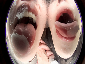 【W痴女】バーチャル淫語唾液責め手コキ　サンプル画像07